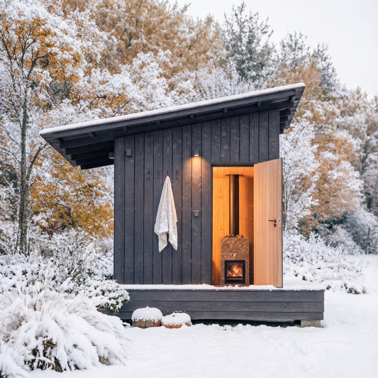 Forest Cedar Snowfall Ridge Outdoor Sauna