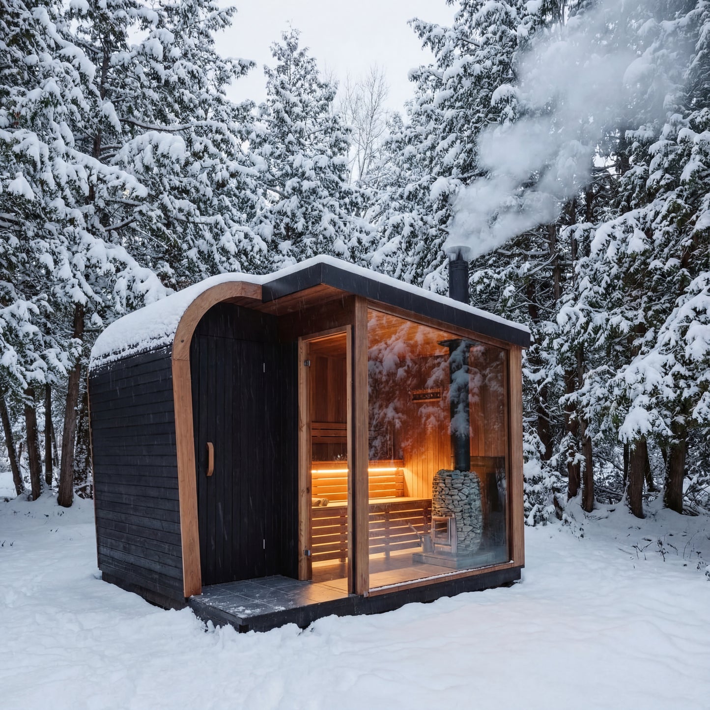 ForestCedar Alpine Arc Outdoor Sauna