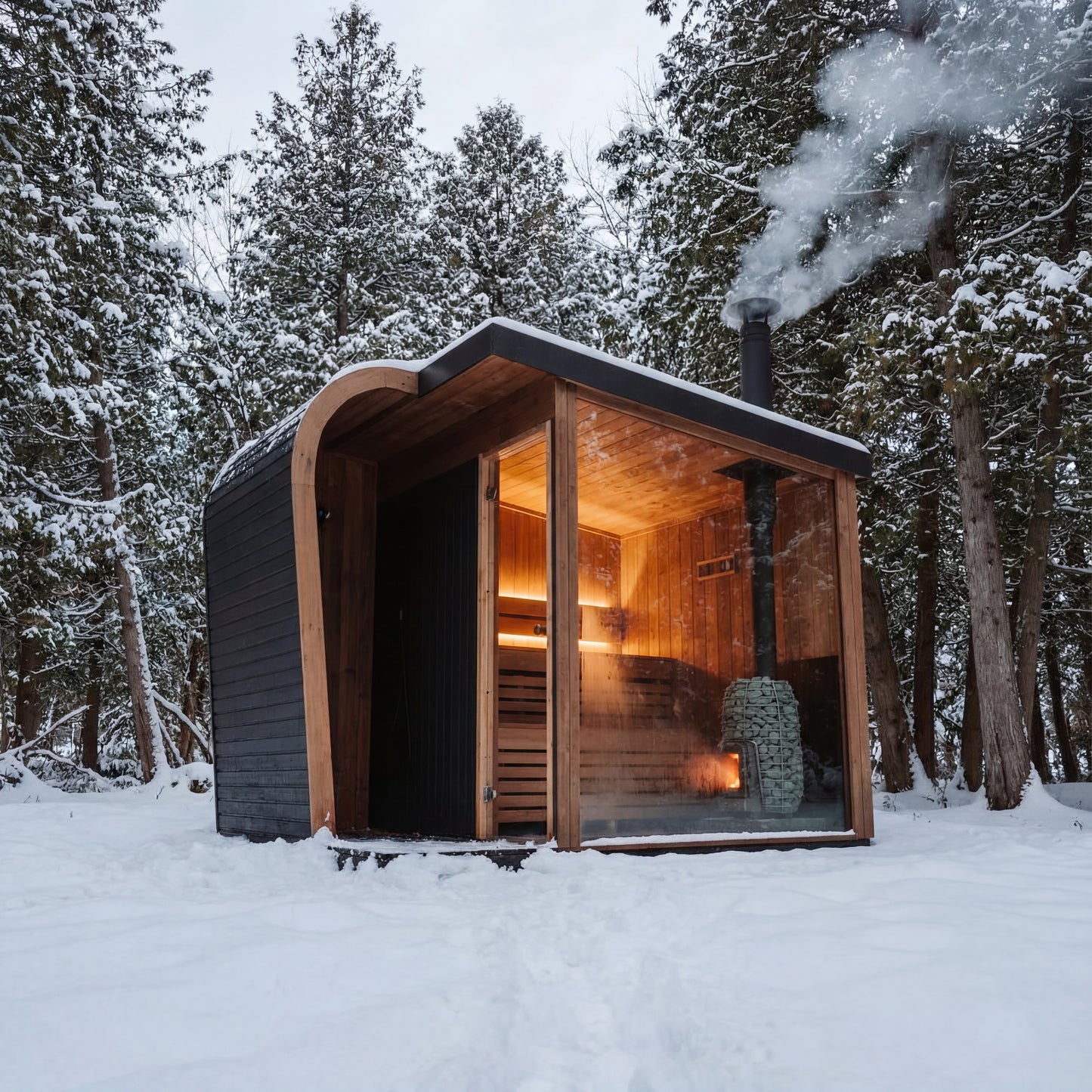 ForestCedar Alpine Arc Outdoor Sauna