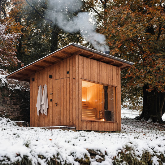 Forest Cedar Snowfall Ridge Outdoor Sauna