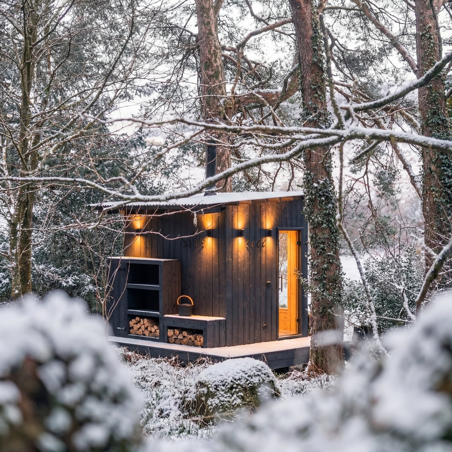 ForestCedar Snowfall Ridge Outdoor Sauna