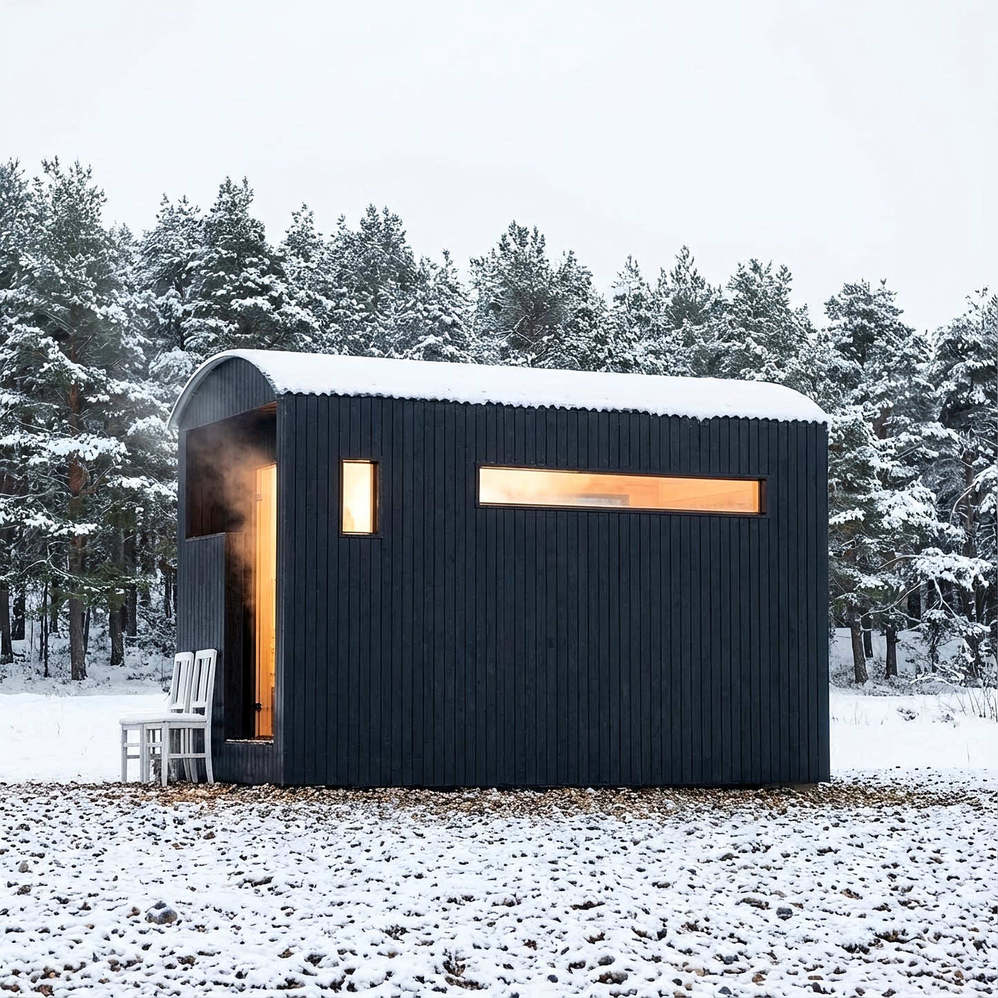 ForestCedar Obsidian Cube Outdoor Sauna