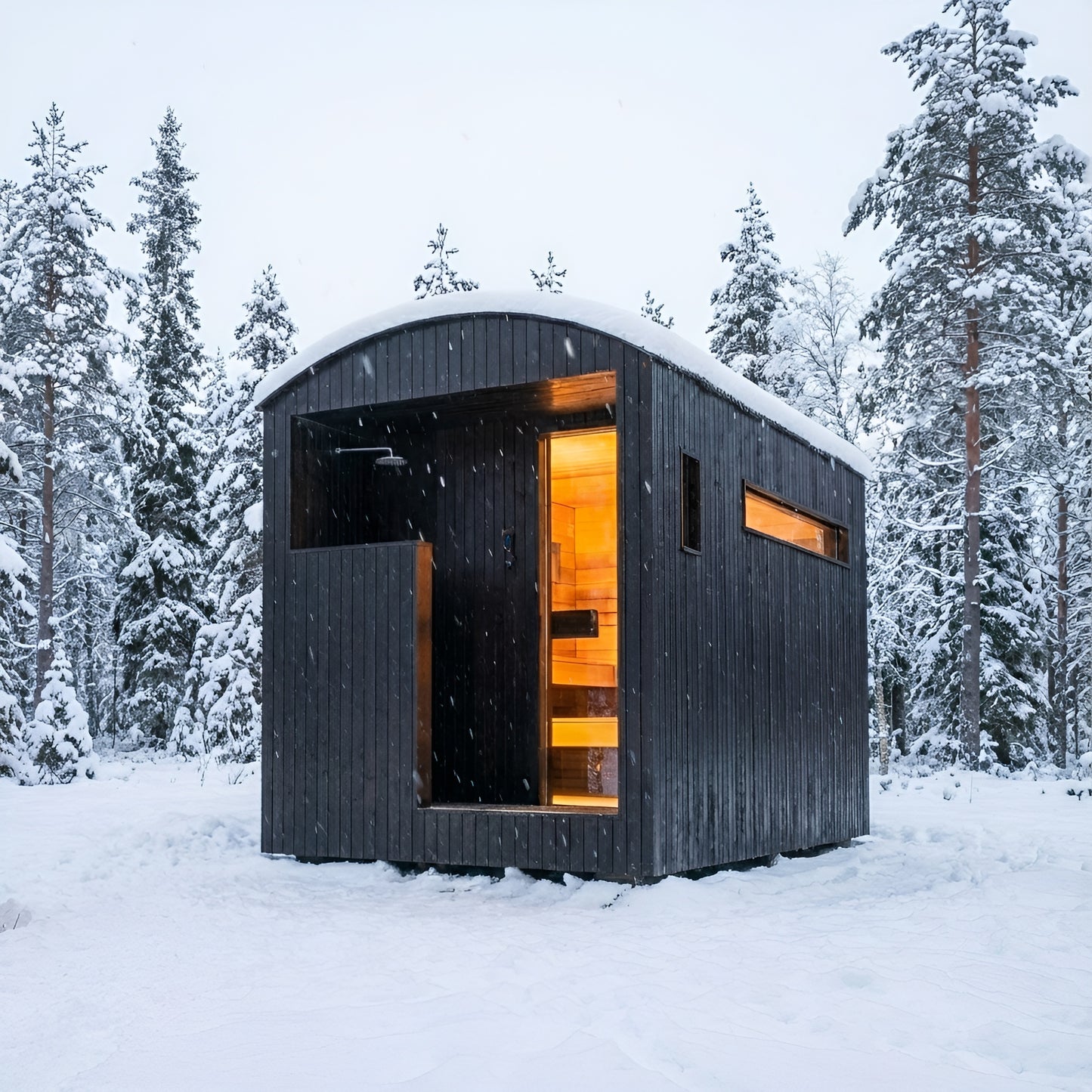 ForestCedar Obsidian Cube Outdoor Sauna