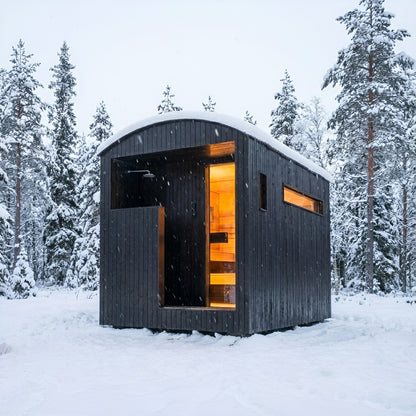 ForestCedar Obsidian Cube Outdoor Sauna